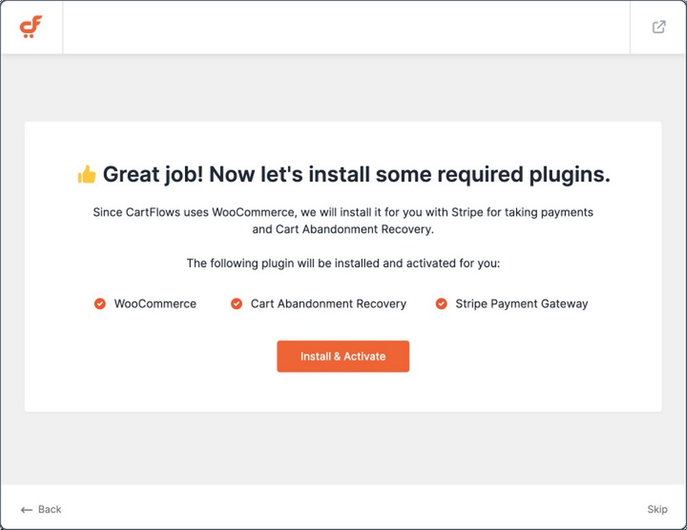 install and activate pugins