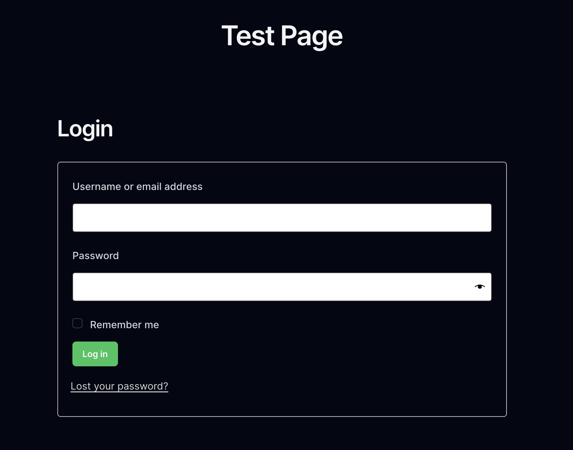 WooCommerce My account shortcode displays the account login page if the user is not logged in